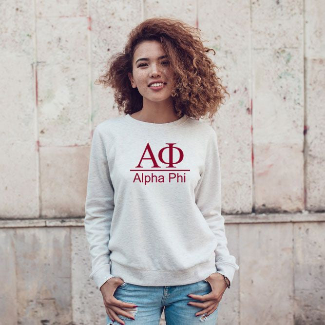 Alpha Phi Message Crewneck Sweatshirts Alpha Phi Message Crewneck Sweatshirts