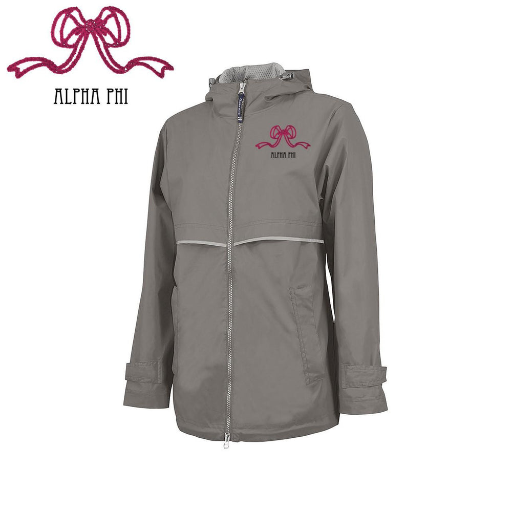 Alpha Phi New Englander Bows Rain Jacket Alpha Phi New Englander Bows Rain Jacket