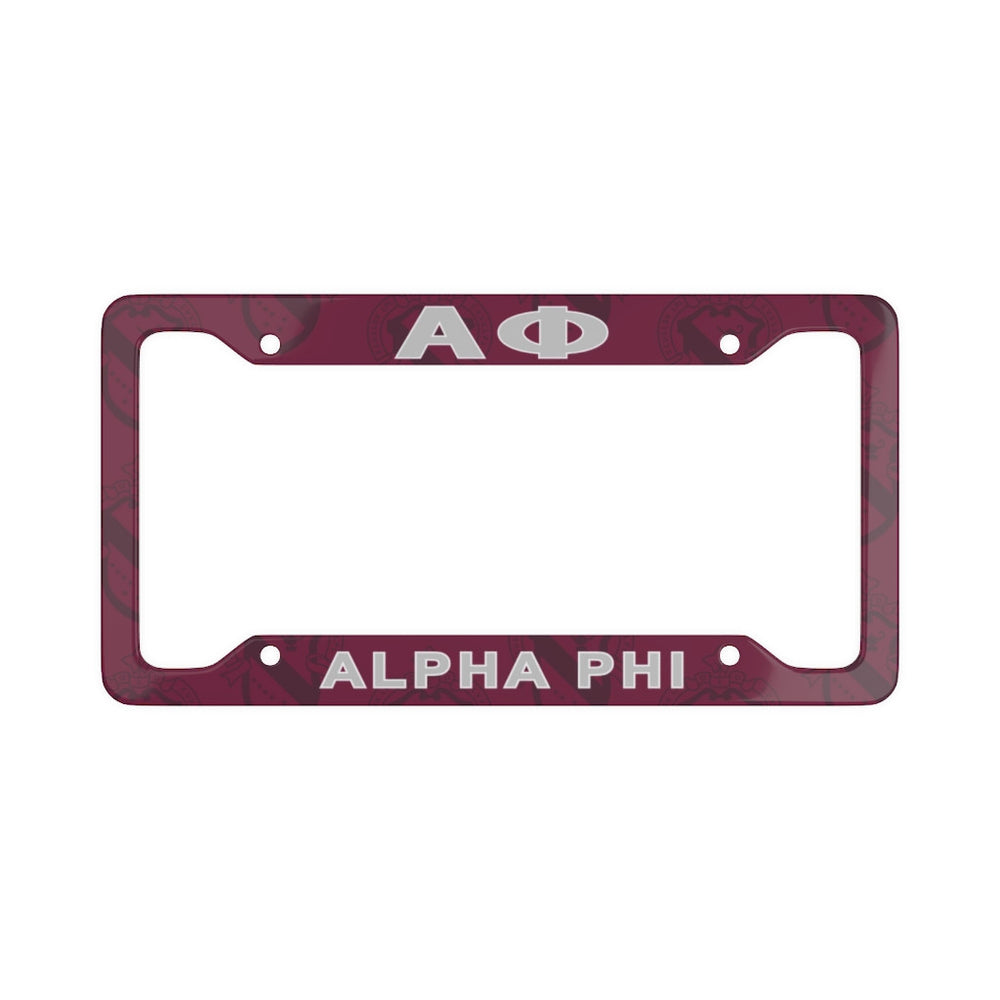 Alpha Phi New License Plate Frames Alpha Phi New License Plate Frames