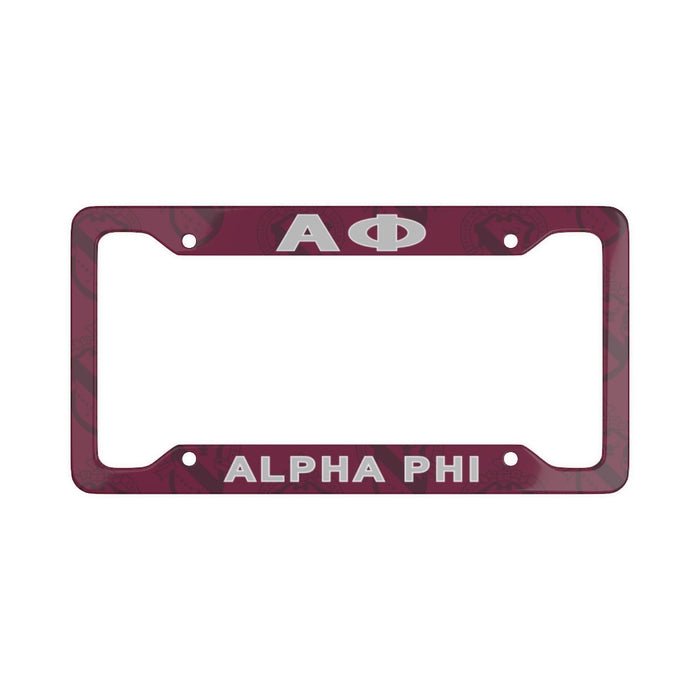 Alpha Phi New License Plate Frames Alpha Phi New License Plate Frames