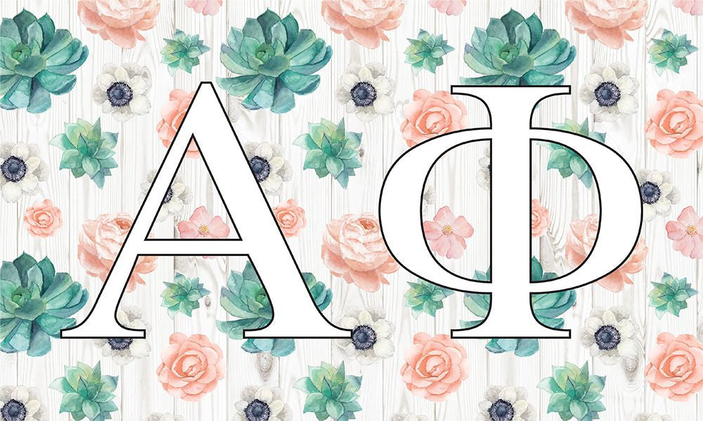 Alpha Phi New Succulent Flag Alpha Phi New Succulent Flag
