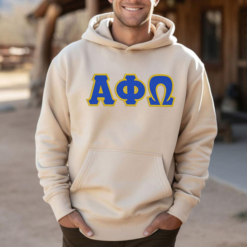 Alpha Phi Omega 2 Day Ship Twill Hooded Sweatshirt Alpha Phi Omega - 2 Day Ship Twill Hooded Sweatshirt