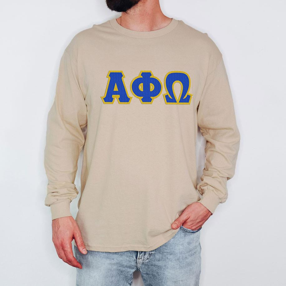 Alpha Phi Omega 2 Day Ship Twill Long Sleeve Tee Alpha Phi Omega - 2 Day Ship Twill Long Sleeve Tee