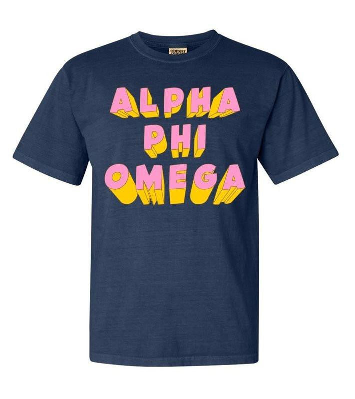 Alpha Phi Omega 3delightful Tee Alpha Phi Omega 3Delightful Tee