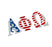 Alpha Phi Omega American Flag Greek Letter Sticker 2.5" Tall Alpha Phi Omega American Flag Greek Letter Sticker - 2.5