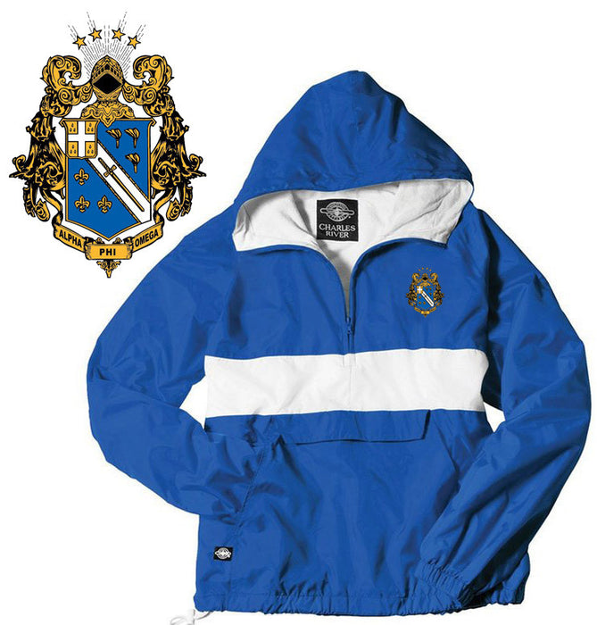 Alpha Phi Omega Windbreaker Pullover Alpha Phi Omega Windbreaker Pullover