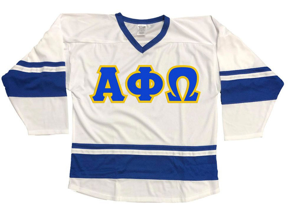 Discount Alpha Phi Omega Breakaway Lettered Hockey Jersey DISCOUNT-Alpha Phi Omega Breakaway Lettered Hockey Jersey