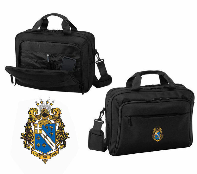 Discount Alpha Phi Omega Emblem Briefcase DISCOUNT-Alpha Phi Omega Emblem Briefcase