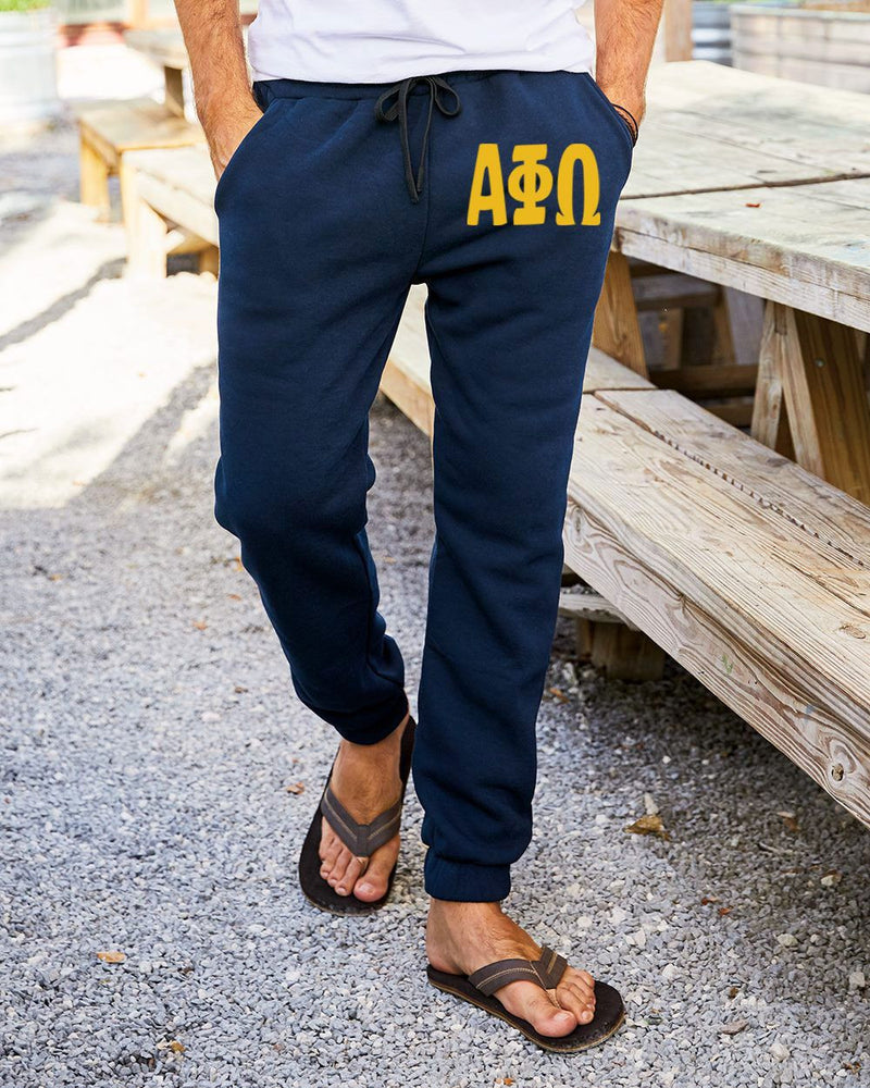 Alpha Phi Omega Big Letter Sweatpants Alpha Phi Omega Big Letter Sweatpants