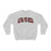 Printify Alpha Phi Omega Christmas Plaid Nickname Crewnecks Alpha Phi Omega Christmas Plaid Nickname Crewnecks