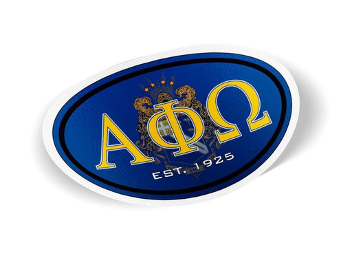 Alpha Phi Omega Alpha Phi Omega Color Oval Decal