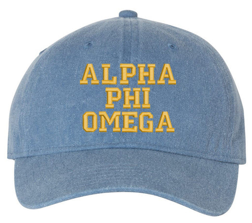 Alpha Phi Omega Alpha Phi Omega Pigment Dyed Baseball Cap