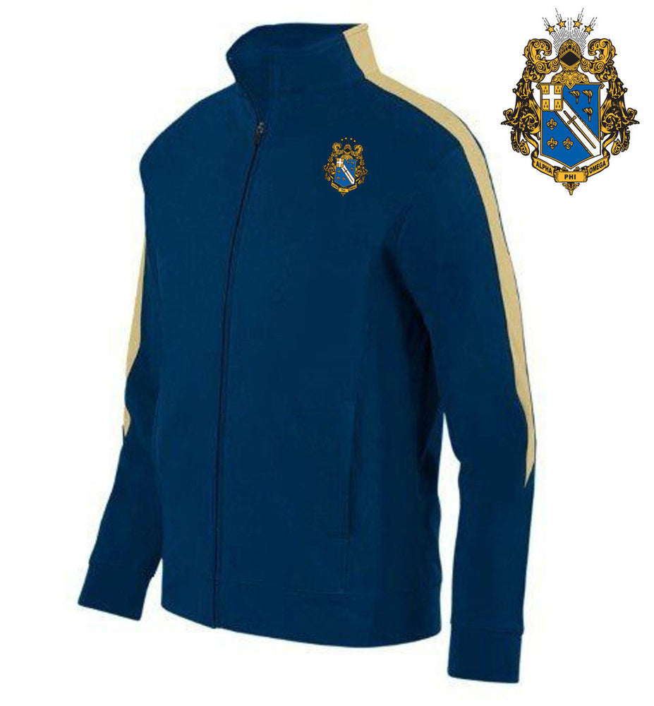 Alpha Phi Omega Crest Shield Medalist Track Jacket Alpha Phi Omega Crest - Shield Medalist Track Jacket