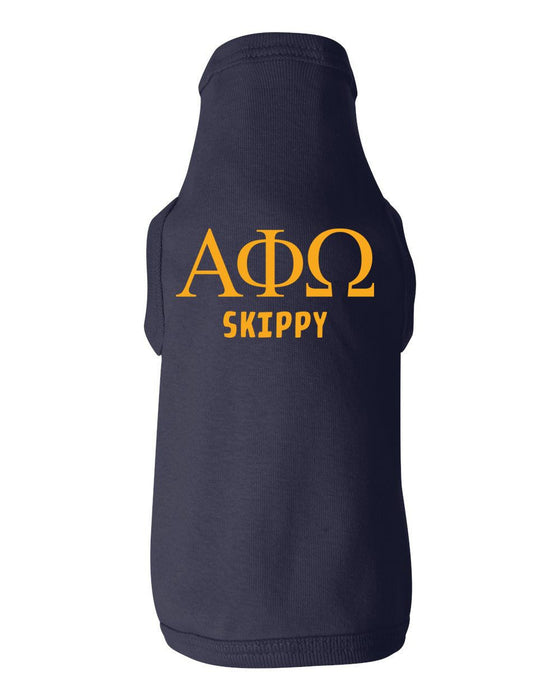 Alpha Phi Omega Doggie Tank Tee Alpha Phi Omega Doggie Tank - Tee