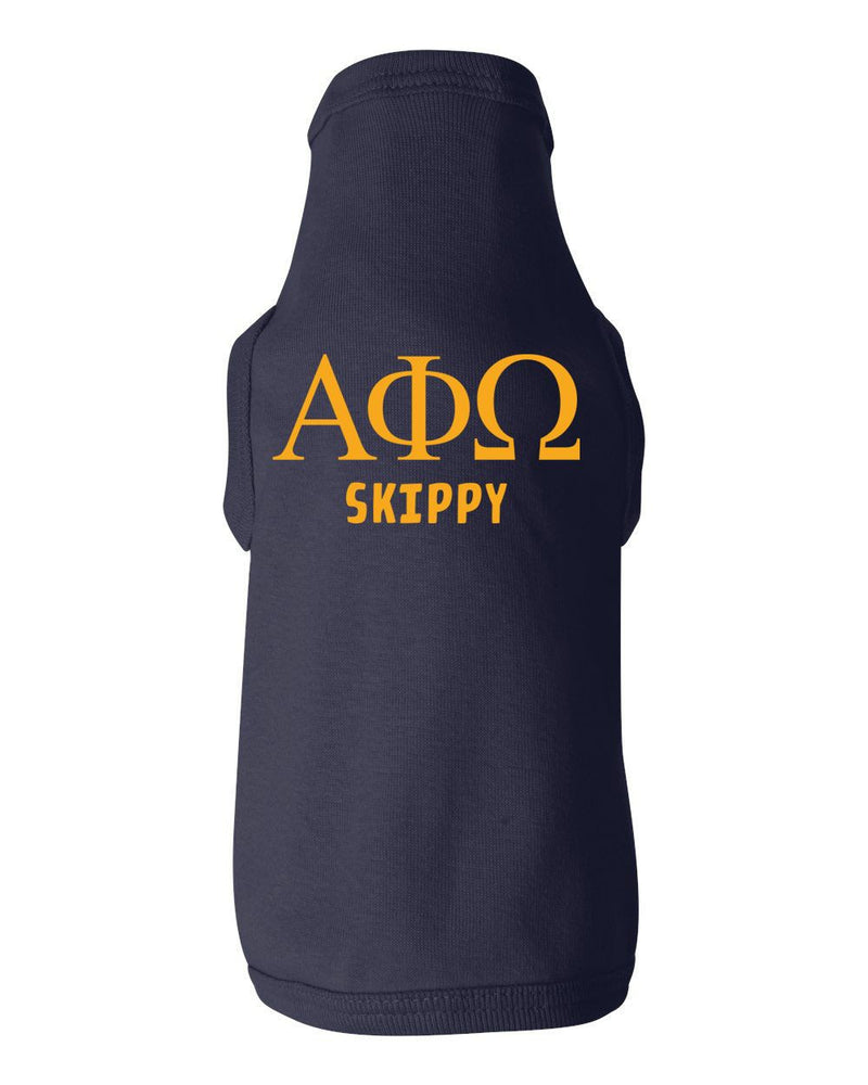 Alpha Phi Omega Doggie Tank Tee Alpha Phi Omega Doggie Tank - Tee