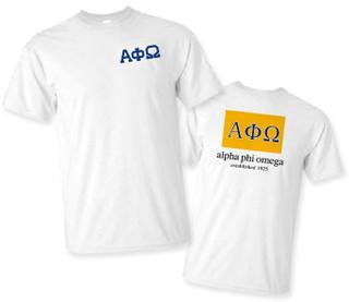 Greekgear Alpha Phi Omega Flag T Shirts Alpha Phi Omega Flag T-shirts