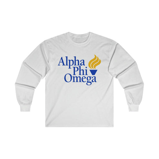 Alpha Phi Omega Alpha Phi Omega Flame Logo Long Sleeve Tee