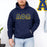 Alpha Phi Omega Fraternity Crest Shield Twill Letter Hooded Sweatshirt Alpha Phi Omega Fraternity Crest - Shield Twill Letter Hooded Sweatshirt
