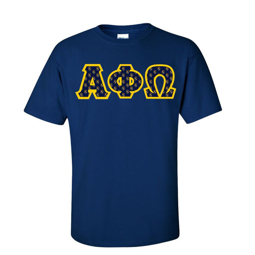 Alpha Phi Omega Alpha Phi Omega Fraternity Crest - Shield Twill Letter Tee