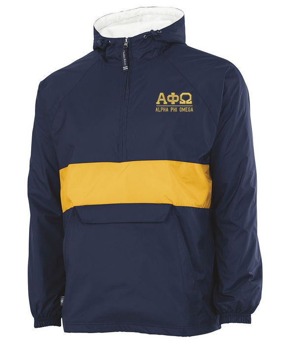 Alpha Phi Omega Greek Letter Anoraks Alpha Phi Omega Greek Letter Windbreaker Pullovers