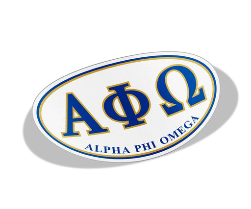 Alpha Phi Omega Alpha Phi Omega Greek Letter Oval Decal