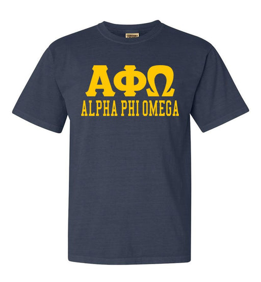 Alpha Phi Omega Alpha Phi Omega Greek Custom Comfort Colors Heavyweight T-Shirt