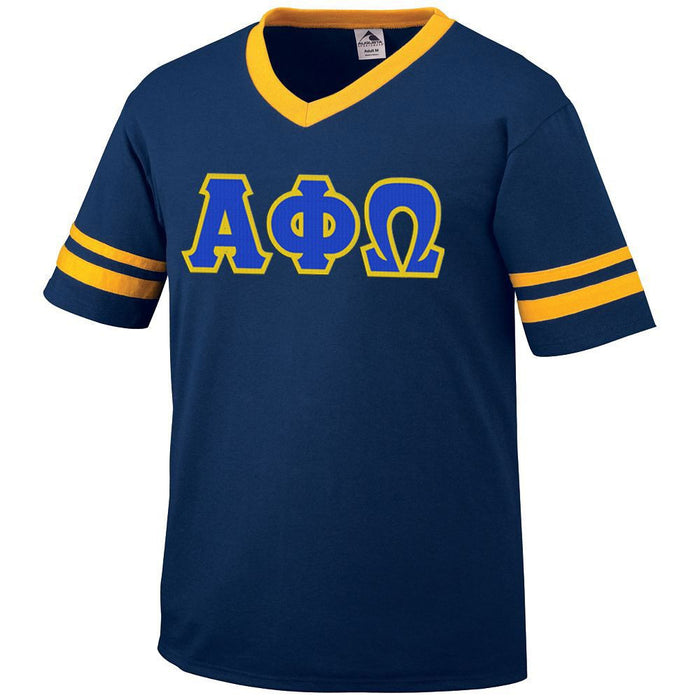 Discount Alpha Phi Omega Jersey With Greek Applique Letters DISCOUNT-Alpha Phi Omega Jersey With Greek Applique Letters