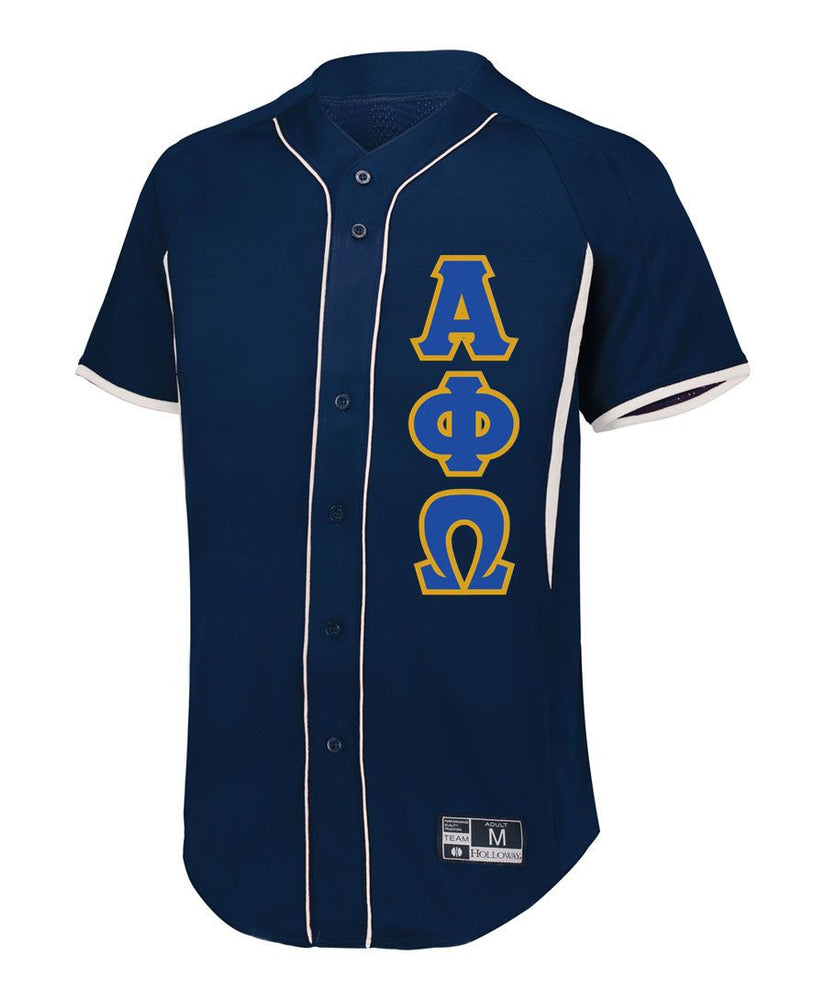 Alpha Phi Omega Lettered Baseball Jersey Alpha Phi Omega Lettered Baseball Jersey