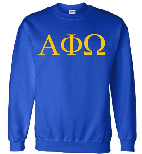 Alpha Phi Omega Alpha Phi Omega Lettered World Famous Greek Crewneck