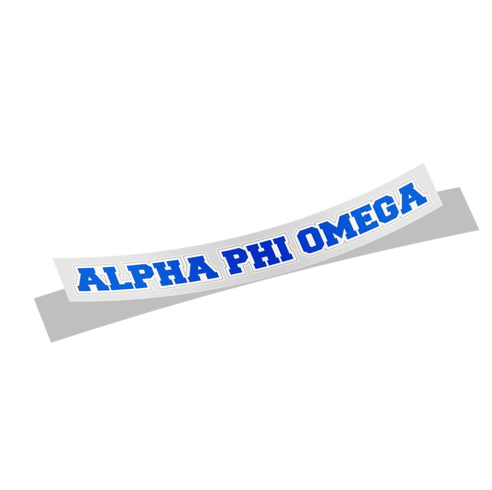Alpha Phi Omega Long Window Sticker Alpha Phi Omega Long Window Sticker