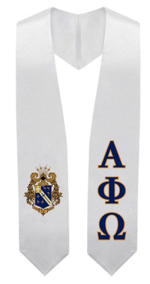 Alpha Phi Omega Alpha Phi Omega Super Crest - Shield Graduation Stole