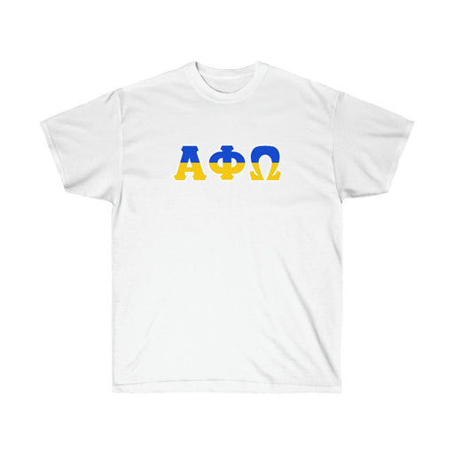 Alpha Phi Omega Alpha Phi Omega Two Toned Greek Lettered T-shirts
