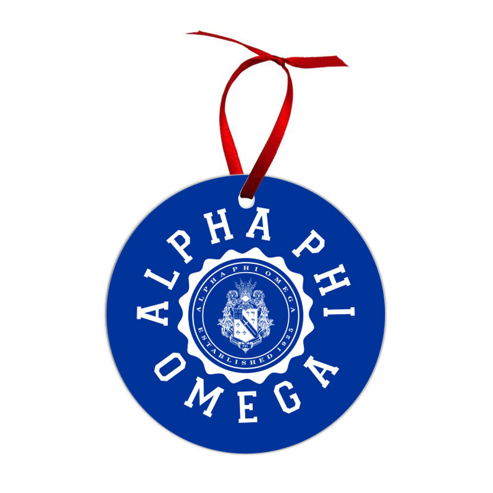 Alpha Phi Omega Shield Christmas Ornaments Alpha Phi Omega Shield  Christmas Ornaments