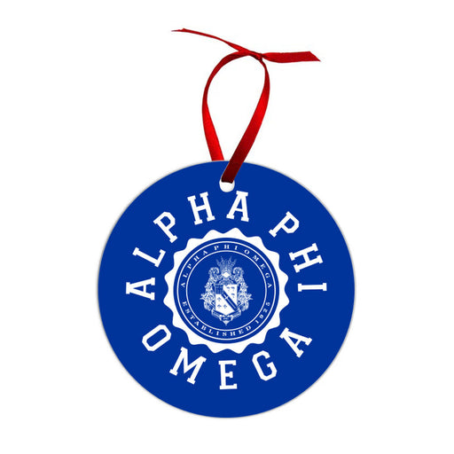 Alpha Phi Omega Alpha Phi Omega Shield  Christmas Ornaments