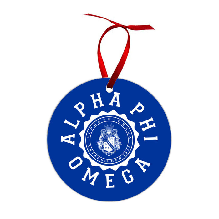 Alpha Phi Omega Shield Christmas Ornaments Alpha Phi Omega Shield  Christmas Ornaments