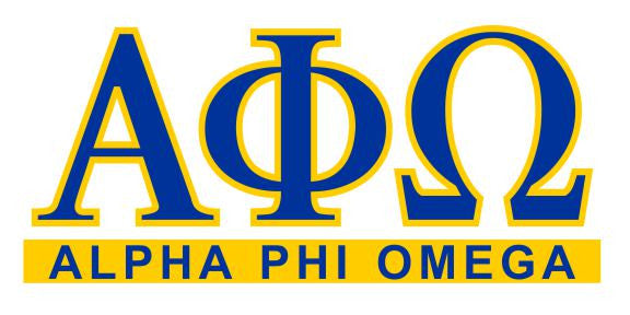 Alpha Phi Omega Custom Sticker Personalized Alpha Phi Omega Custom Sticker - Personalized