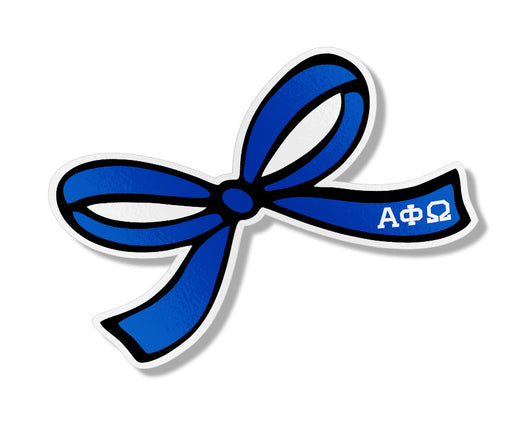 Alpha Phi Omega Alpha Phi Omega Pretty Bow Decal