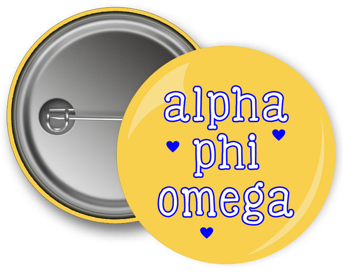 Alpha Phi Omega Cutie Button Alpha Phi Omega Cutie Button