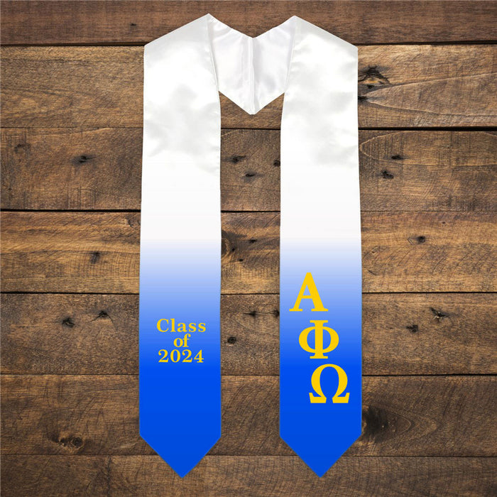 Alpha Phi Omega Extra Fancy Classic Greek Graduation Stole Alpha Phi Omega Extra Fancy Classic Greek Graduation Stole