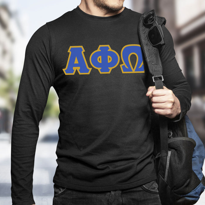 Alpha Phi Omega Lettered Long Sleeve Shirt Alpha Phi Omega Lettered Long Sleeve Shirt
