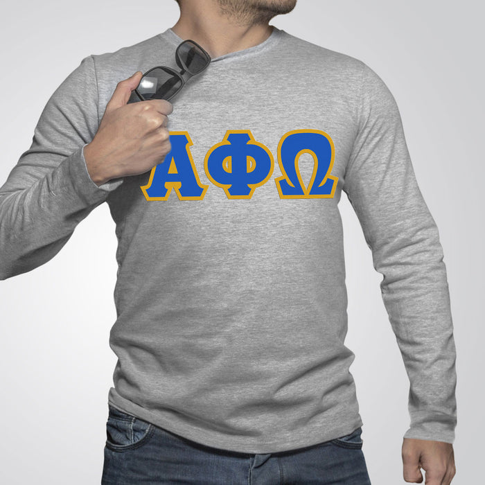 Alpha Phi Omega Custom Twill Long Sleeve T Shirt Alpha Phi Omega Custom Twill Long Sleeve T-Shirt
