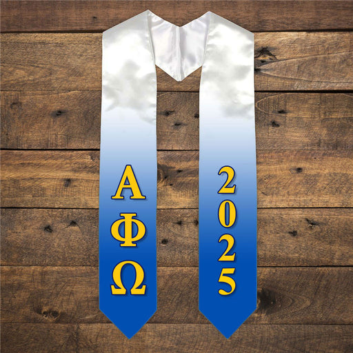 Alpha Phi Omega Alpha Phi Omega Extra Fancy Greek Graduation Stole W Year