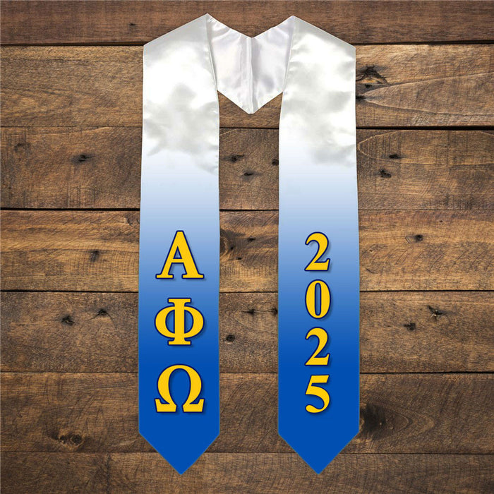 Alpha Phi Omega Extra Fancy Greek Graduation Stole W Year Alpha Phi Omega Extra Fancy Greek Graduation Stole W Year