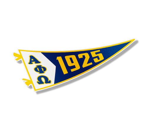 Alpha Phi Omega Alpha Phi Omega Pennant Sticker