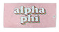 Alpha Phi Plush Retro Beach Towel Alpha Phi Plush Retro Beach Towel