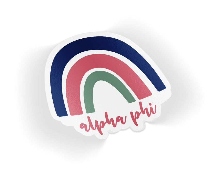 Alpha Phi Rainbow Sticker Alpha Phi Rainbow Sticker