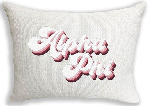 Homedecorgifts Alpha Phi Retro Throw Pillow