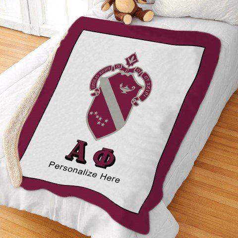 Alpha Phi Sherpa Lap Blanket Alpha Phi Sherpa Lap Blanket