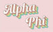 Alpha Phi Sorority Retro Flag Alpha Phi Sorority Retro Flag