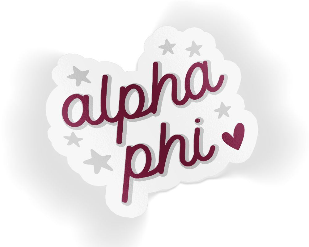 Alpha Phi Star Sticker Alpha Phi Star Sticker